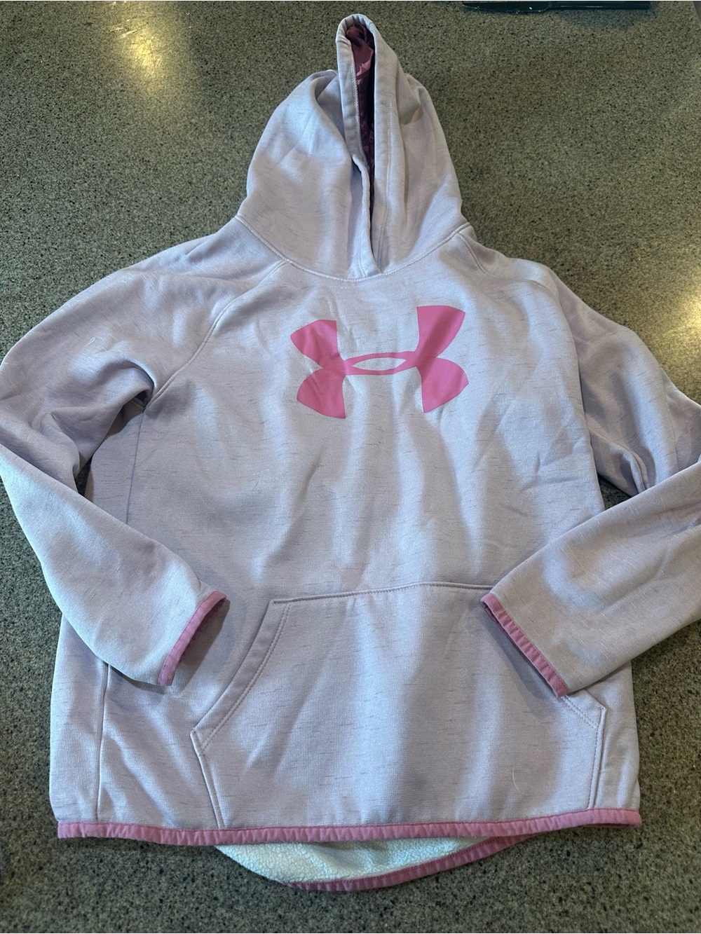 Under Armour Lavender Pullover Hoodie with Pink Accents